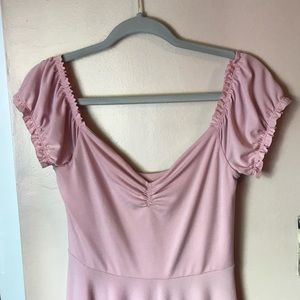 Pink Kimchi blue princess puff sleeve dress